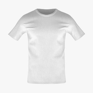 Men T-shirt 001 3D model