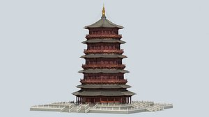 3D Chinese Pagoda 11