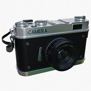 3D Retro style photo Camera 01 model