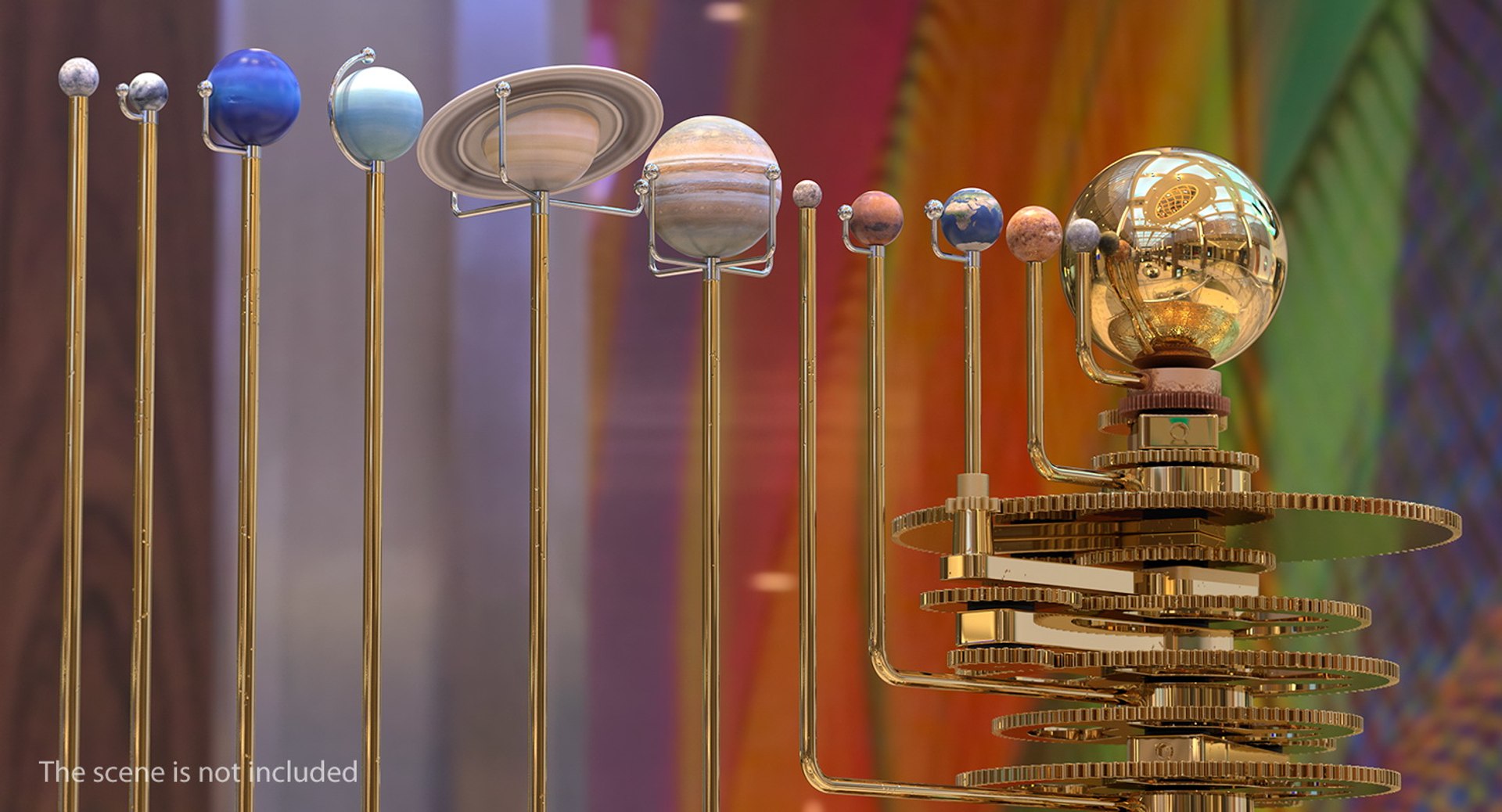 3D Solar Orrery Model - TurboSquid 1394374