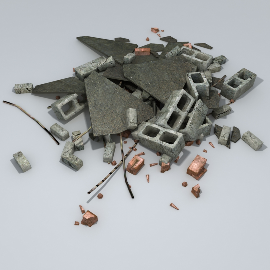 3d rubble debris
