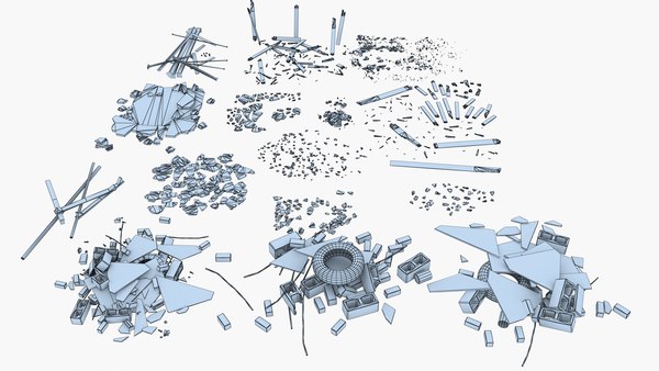 3d rubble debris
