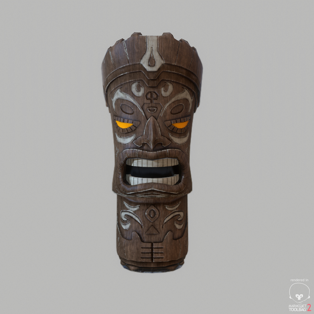 3d Model Tiki Statues