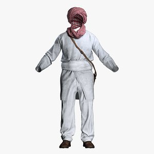 3D Medieval Arab Merchant  Traveler Clothing Pack