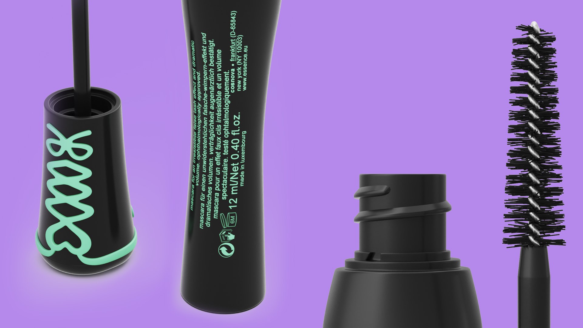 Essence Mascara Lash Princess 3D Model TurboSquid 2024649