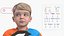 KTM Youth Motocross Bike Rider Full Gear Rigged