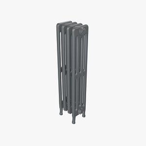 Classic Cast Iron Radiator 4C4 3D model