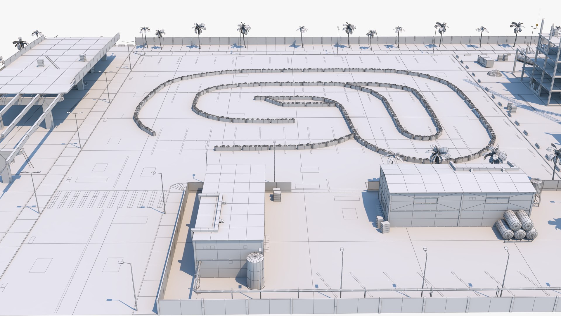 Drift Scene In Construction 3D - TurboSquid 1887308