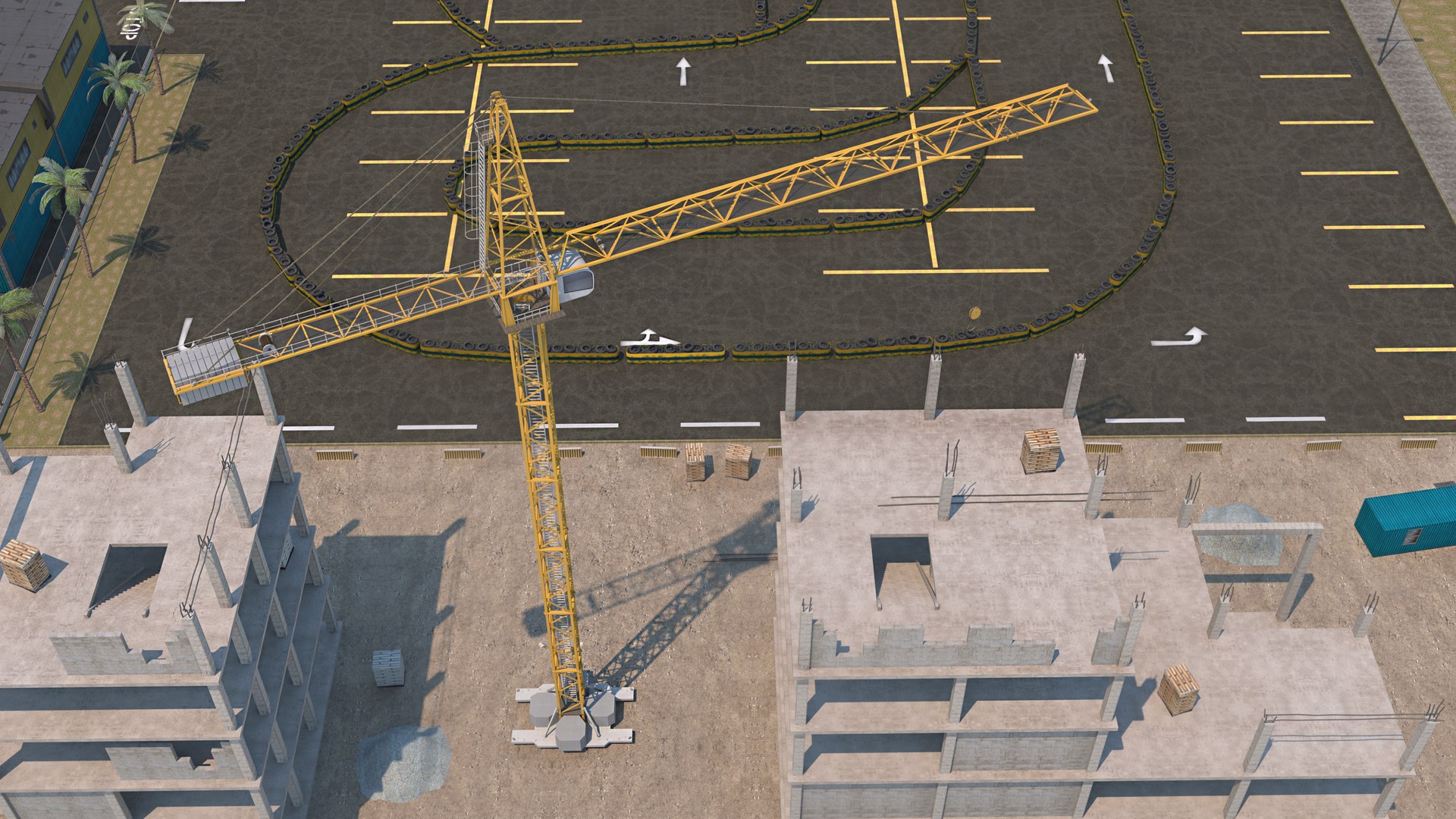 Drift Scene In Construction 3D - TurboSquid 1887308