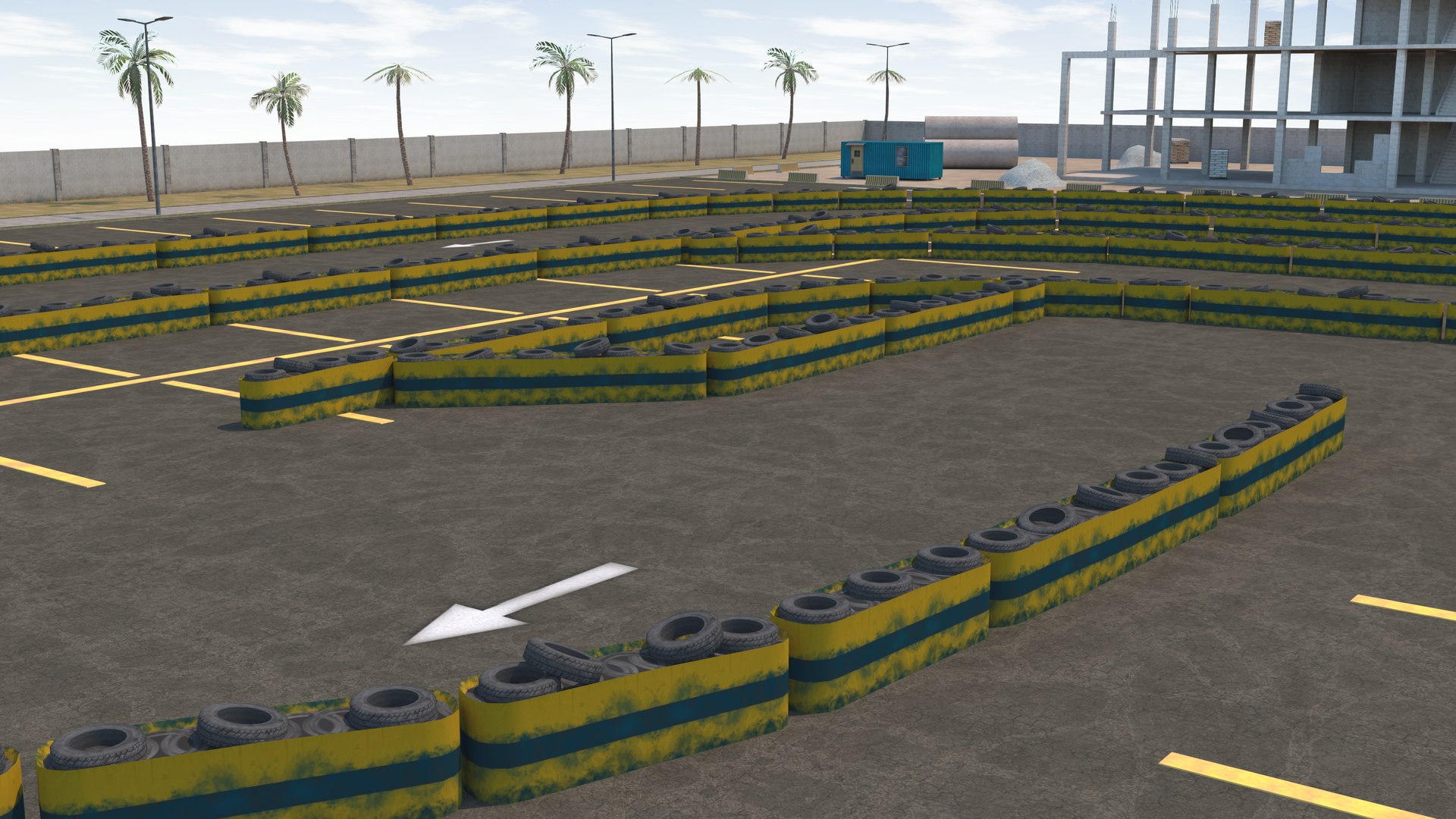 Drift Scene In Construction 3D - TurboSquid 1887308