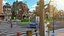 3D model Cartoon City Street Scene V3