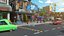 3D model Cartoon City Street Scene V3