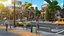 3D model Cartoon City Street Scene V3