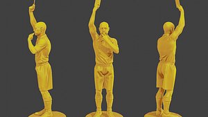 3D Soccer Player SP 044