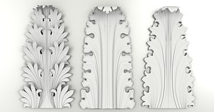 3dsmax acanthus leavs