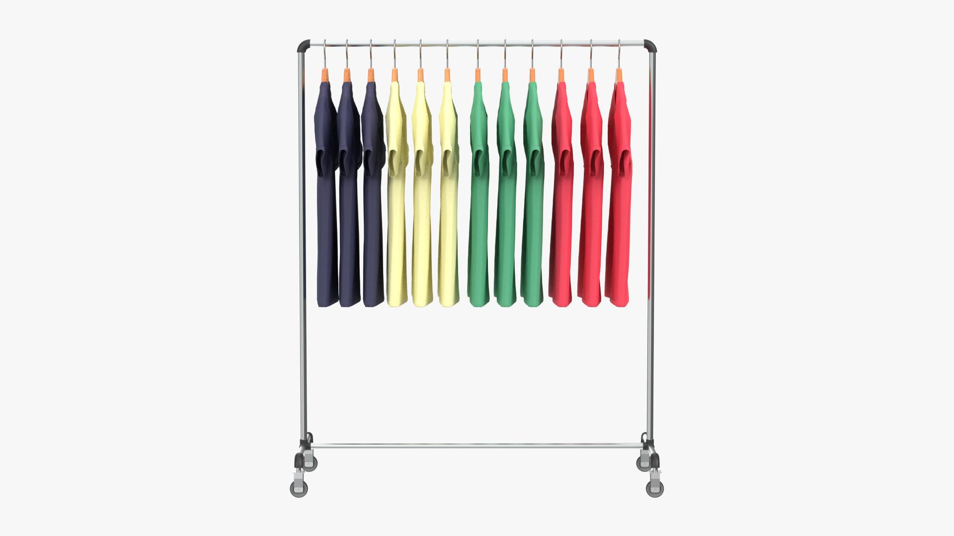 3D Model T-shirts Rack - TurboSquid 1983879