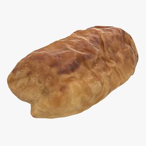 realistic france chocolate croissant 3D model