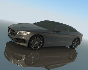 2014 mercedes s-class coupe 3d model