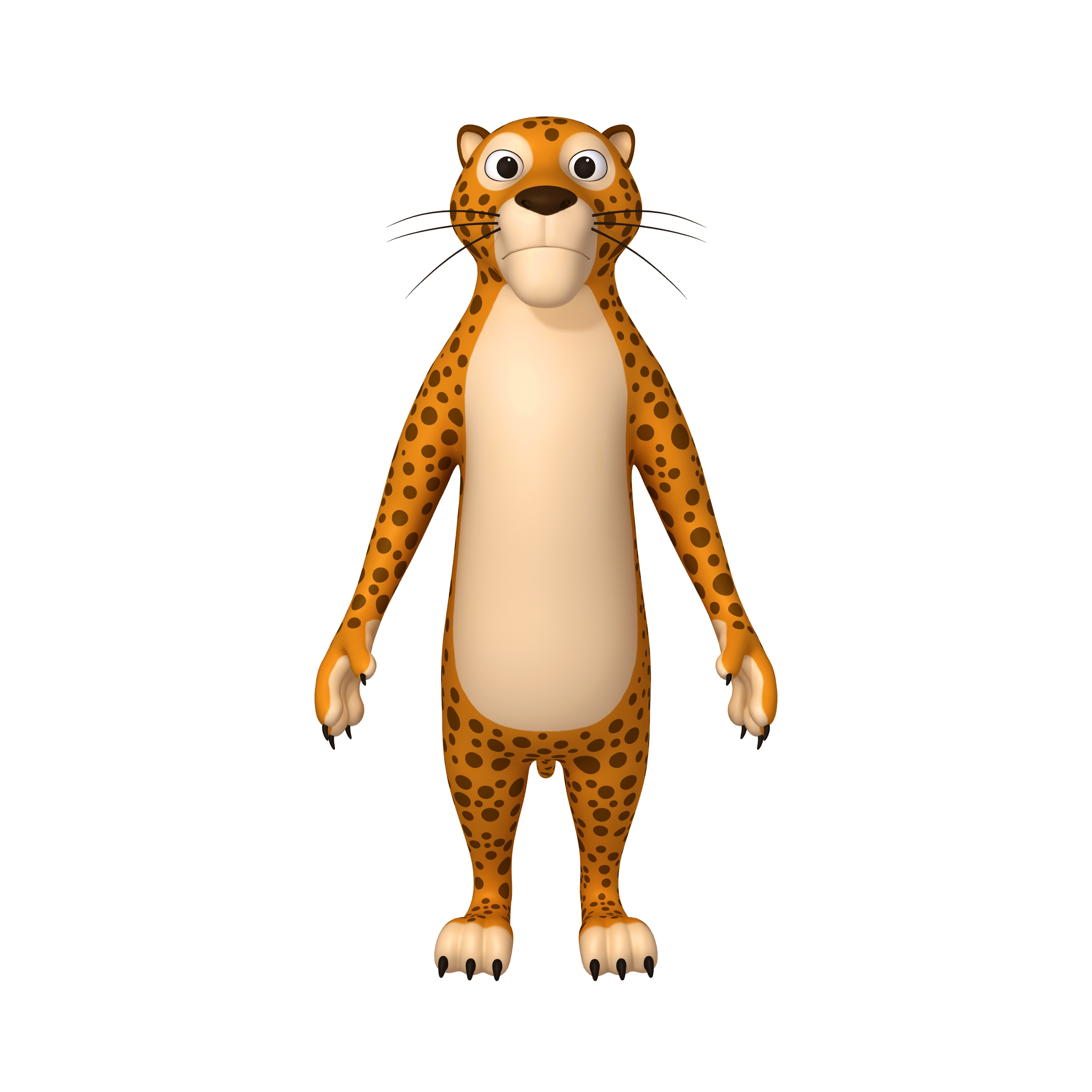 Leopard cartoon model - TurboSquid 1690256