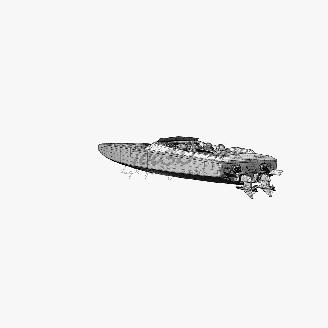 3d Model Cigarette Boat