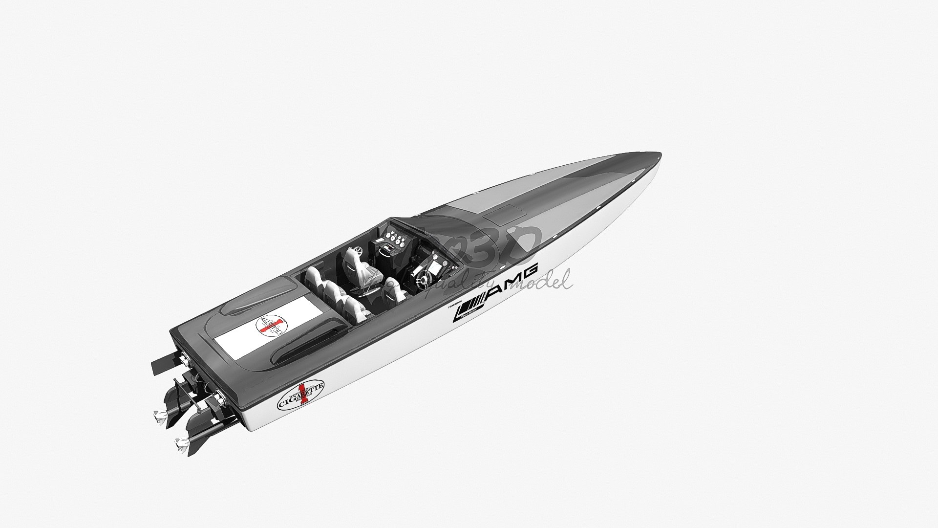 3d Model Cigarette Boat