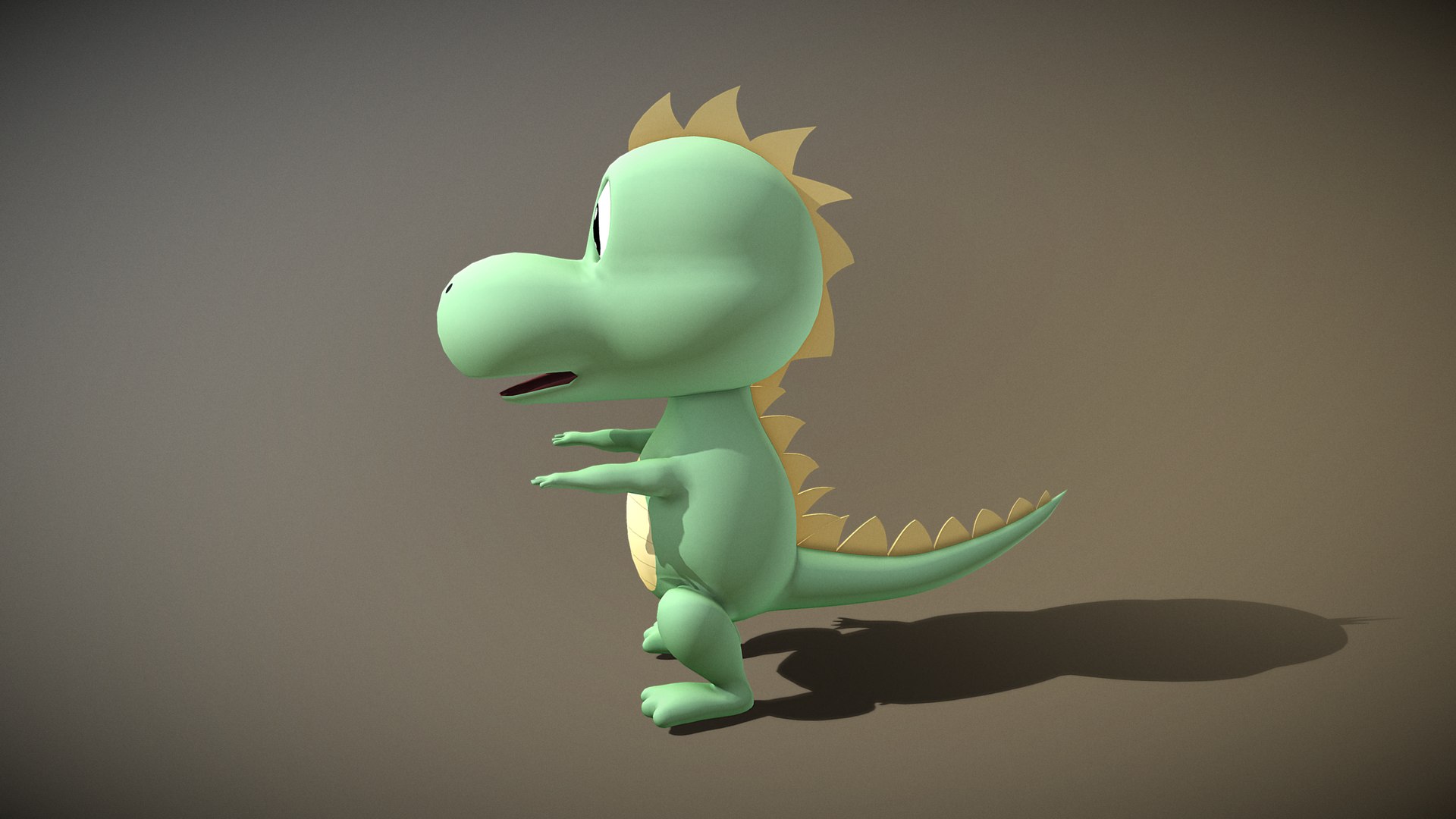 Cartoon Stegosaurus Model - TurboSquid 2026008