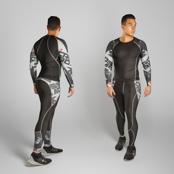 human man character 3D model