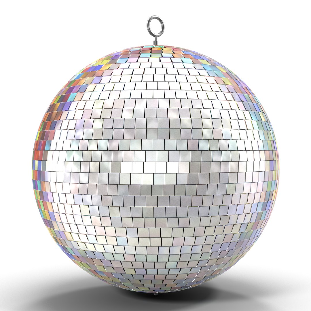 Disco Ball Rainbow 3D model preview