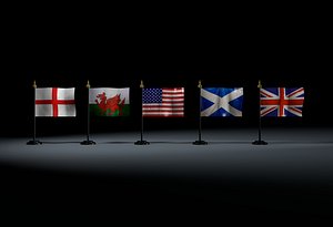 Mini scottish US english british welsh union jack flag