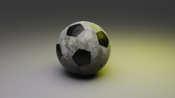 Dirty Soccer Ball 3D model