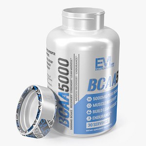 Evlution Nutrition BCAA 5000 Powder 5 Grams of BCAAs 3D model