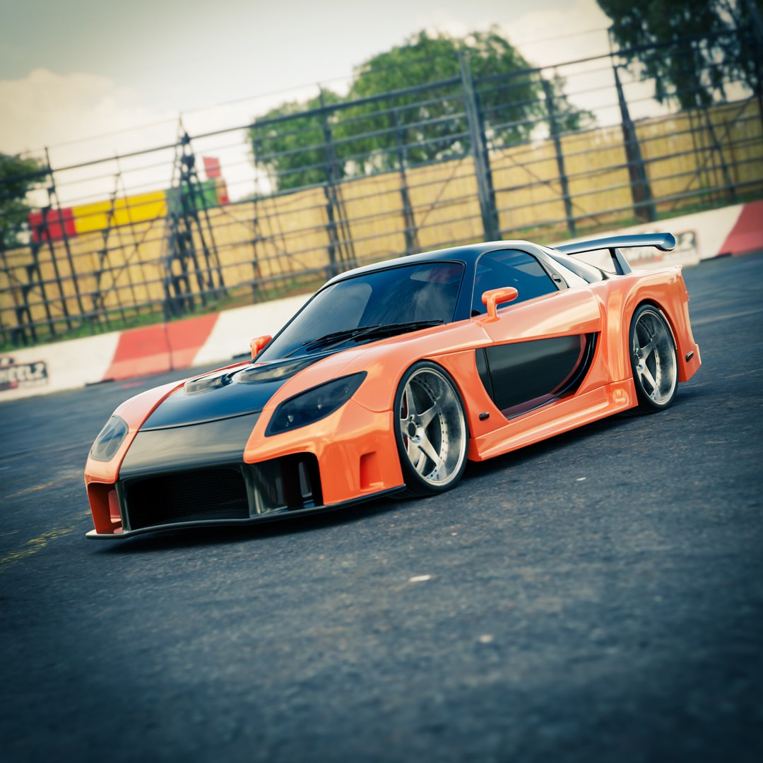ヤマタイ veilside fortune rx-7 Mazda RX-7 Veilside Fortune Model - TurboSquid 2045170