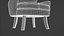 Furniture Accent Chairs Bohemian Green Velvet Light Gray Painted Wood Legs 014
