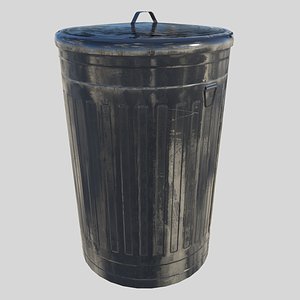 Trash can 01 3D model