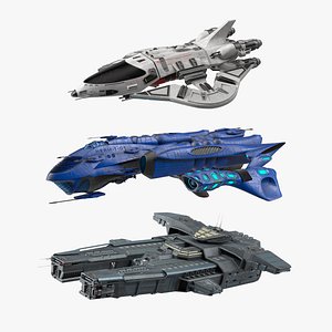 Futuristic Spaceships Collection