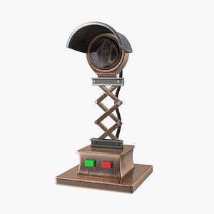 3D Lamp Old Antic Cartoon Style