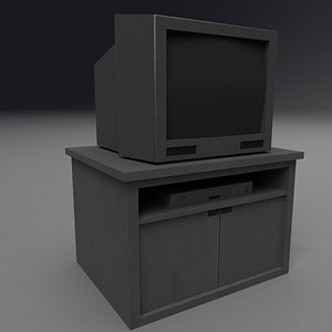 3D crt tv video player model