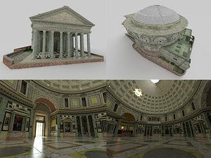 3D Pantheon Rome 3D model model