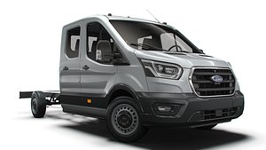 3D Ford Transit Chassis Double Cab L4 2025