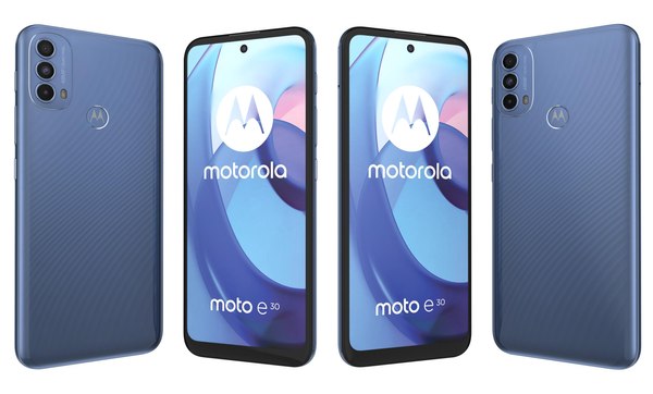 Motorola Moto E30 Blue 3D model