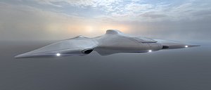 3D Cargo spaceship 2 model