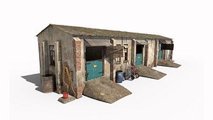3D Old Horse Stable model