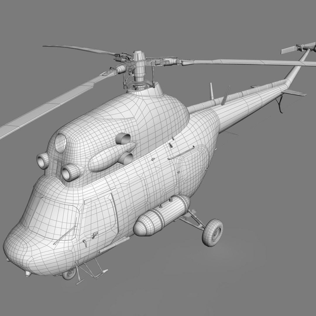Mil Mi-2 3d Max