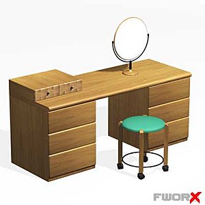 3d table dressing model