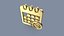 3D Calendar organizer date event share symbol model