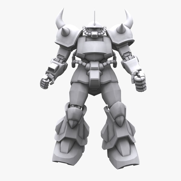 modelo 3d Traje móvil Gundam MS07B Gouf - TurboSquid 1688935