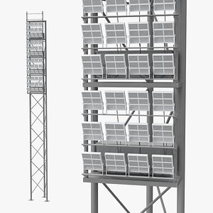 Arena Lighting Pole 3D