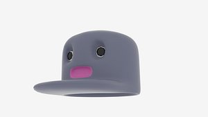 3d cartoon cap model