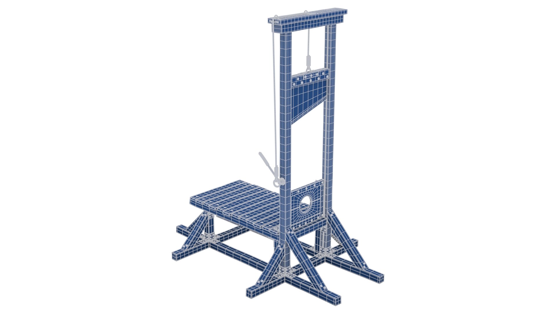 Mini Guillotine En Bois Heidouse - Modèle Jouet Historique Pour Figurines, Dioramas, Jeux De Rôle Et Collection - 1