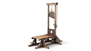 Guillotine for Execution Blood model